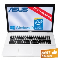 Real  Notebook F751SA-TY113T mit Intel Pentium N3710 Quad-Core-Prozessor (4 