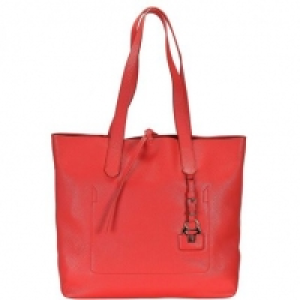 Karstadt  Patrizia Pepe Shopper Tasche Leder 35 cm, bright red