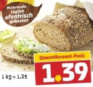 Das körnig-frische Mehrkornbrot 1.39 €