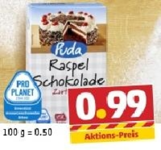 PUDA Raspelschokolade