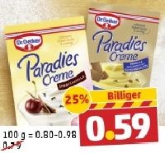 DR. OETKER Paradies Creme 0.59 €