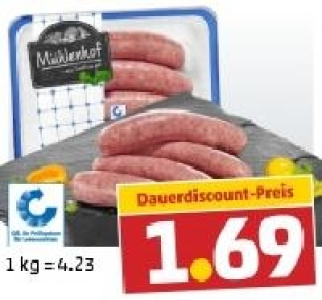 MÜHLENHOF Frische grobe Bratwurst 1.69 €