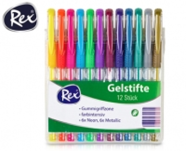 Rex®Gelstifte, 12 Stück