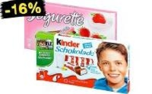 Yogurette oder kinder Schokolade 0.79 €