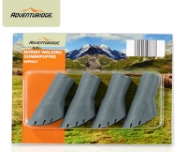 ADVENTURIDGE®Nordic-Walking-Gummipuffer, 4 Stück