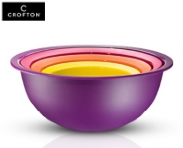 CROFTON®Kunststoff-Schüssel-Set inklusive Sieb
