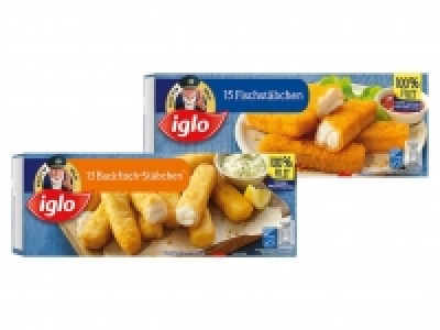 Iglo 13 Backfisch-Stäbchen/15 Fischstäbchen 1.99 €