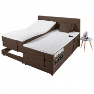 BeCo Motor-Boxspring-Bett MALOJA, braun