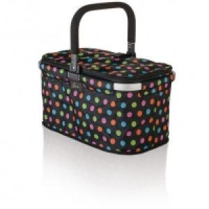 Genius Einkaufskorb mit Alurahmen, gepunktet, schwarz 19.99&nbsp;&euro;