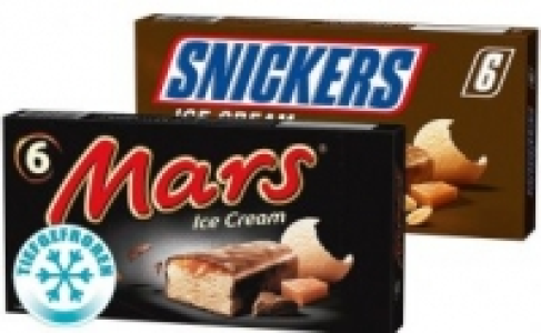 Mars oder Snickers Ice Cream 1.99 €