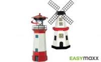 Netto  Easymaxx Solar-Windmühle oder -Leuchtturm