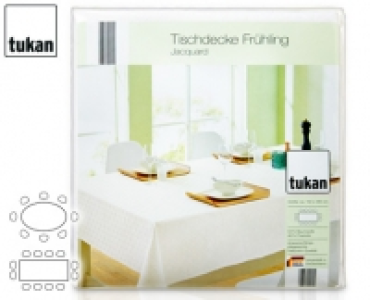 tukan Tischdecke Jacquard, Frühling