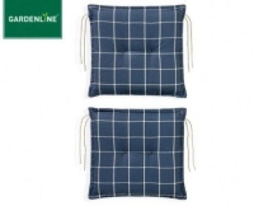 GARDENLINE®Sitzkissen für Monoblocksessel, 2er-Set