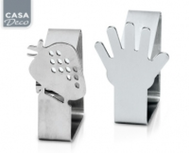 CASA Deco Tischtuchhalter mit Magnet oder Tischtuchklemmen
