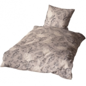 Estella Jersey-Bettw&auml;sche Paisley, nougat