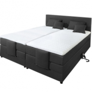 Febri Motor-Boxspring-Bett PRINCE, grau