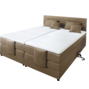 Febri Motor-Boxspring-Bett PRINCE, beige