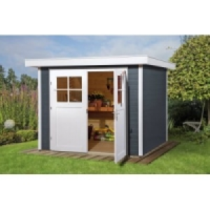 Massivholz Gartenhaus 28 mm in Farbe