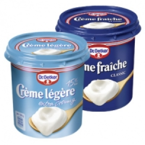 Dr. Oetker Crème fraîche versch. Sorten, jeder 150-g-Becher 0.59 €