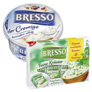 Bresso Frischkäse 60 % Fett i. Tr./18 % Fett absolut, versch. Sorten,  0.99 €