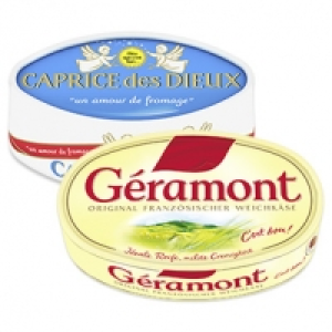 G&eacute;ramont oder Caprice des Dieux Franz&ouml;sischer Weichk&auml;se 60 % Fett i. T 1.69&nbsp;&euro;