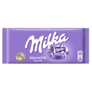 Milka Schokolade versch. Sorten, jede 87/100-g-Tafel 0.77&nbsp;&euro;