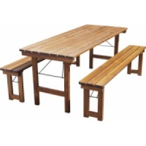 Holzgarnitur 70 x 180cm Klappbar