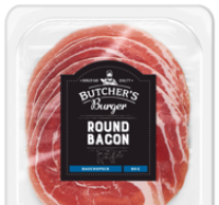 Penny  BUTCHERS BURGER Round Bacon Bauchspeck 80-g-Packung