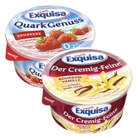 Real  Exquisa Quark Genuss oder Der Cremig-Feine versch. Sorten, jede 500/47