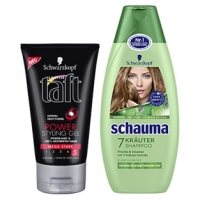Real  Schauma Shampoo, Spülung oder 3 Wetter Taft Haarspray, Haarlack, Schau