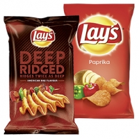 Real  Lay´s Chips, Superchips oder Lay´s Deep Ridged tief-geriffelte Kartoff