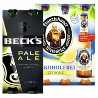 Real  Becks Taste the World 4 x 0,33 Liter oder Franziskaner Alkoholfrei 6 