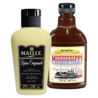 Real  Maille Dijon Senf Squeeze 250 ml oder Mississippi Barbecue Sauce 510 g