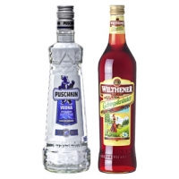 Real  Puschkin Vodka und weitere Sorten oder Wilthener Gebirgskräuterlikör 3
