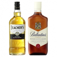 Real  Teacher`s Old Scotch Whisky oder Ballantines Finest Scotch Whisky 40/4