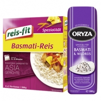 Real  Oryza Reis Spezialitäten oder Reis-Fit Spezialitäten im Kochbeutel ver
