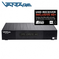 Real  UHD-/HDTV-Twin-Sat-Receiver UHD4000HD+ alphanumerisches Display, EPG, 