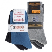Real  Damen- oder Herren-Socken gekämmte Baumwolle, handgekettelte Spitze, g
