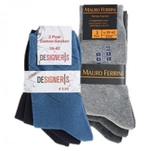 Damen- oder Herren-Socken gek&auml;mmte Baumwolle, handgekettelte Spitze, g 5.99&nbsp;&euro;