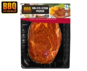 BBQ Rib-Eye-Steak, Pfeffer 5.60 €