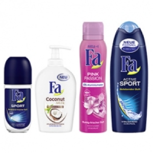 Fa Dusche, Deo Spray, Roll on oder flüssige Seife versch. Sorten, jede 0.77 €