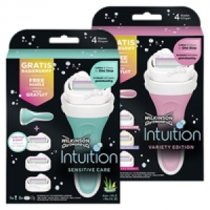 Wilkinson Intuition 3er Klingen + Gratis Rasiergriff jede Packung