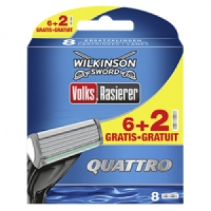 Wilkinson Volksrasierer 6+2 Gratis Klinge jede Packung