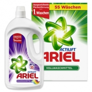 Ariel Waschmittel 55/48 Waschladungen versch. Sorten, je Packung/Flasc