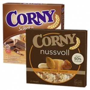 Corny Nussvoll 4 x 24 g oder Corny Müsliriegel 6 x 25 g, jede 96/150-g 1.11 €