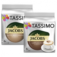 Real  Tassimo Jacobs Caffé Crema Classico 16er oder Latte Macchiato Classico