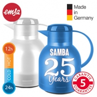 Real  Isolierkanne Samba, mit Einhandbedienung, versch. Farben, ca. 1 Liter 