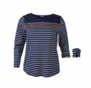 Damen-Shirt mit maritimem Streifenmuster, große Größen 11.99 €