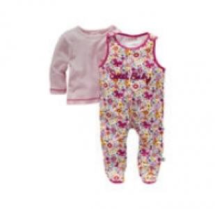 Baby-Mädchen-Set mit Schmetterlingen, 2-teilig 7.99 €