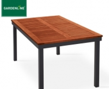 GARDENLINE®Alu-Gartentisch mit Holzplatte 99.99 €